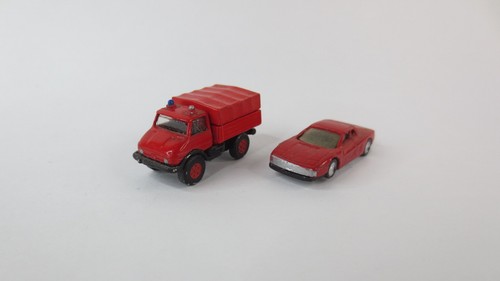 Zinnmodell unimog feuerwehr - unimog,