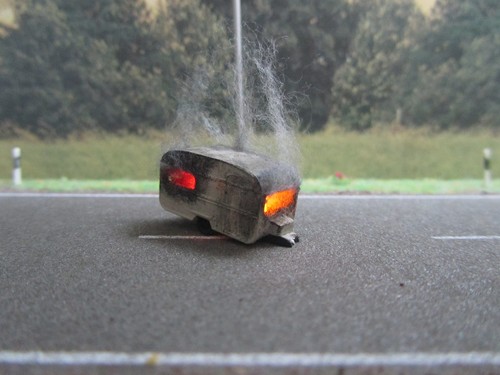 Spur wohnwagen vollbrand - spur,